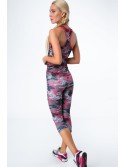 3/4 camo graphite-coral leggings MR15493 - Online store - Boutique